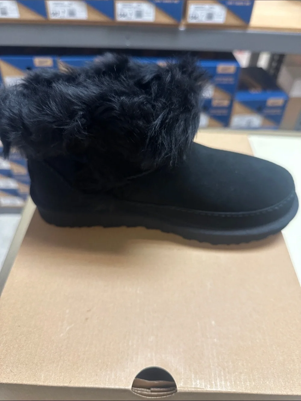 Ugg Women's Classic Mini Chalet Black Ankle Winter Boots